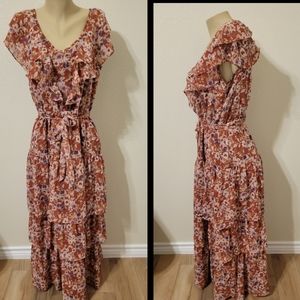 fall floral ruffle 3 tier maxi dress 10